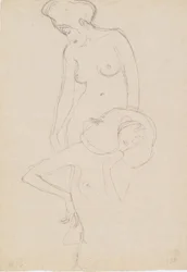 Standing Female Nude to the Left, Female Nude from the Front